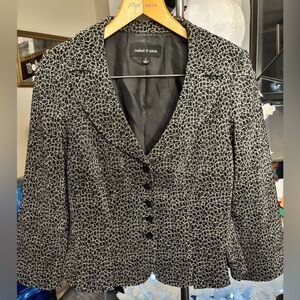 Isabel & Nina Women's Elegant Black and Gray Blazer- size 6